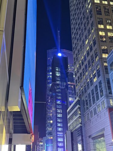 Planet Hollywood Ball Drop View from 42nd Street Times Square 