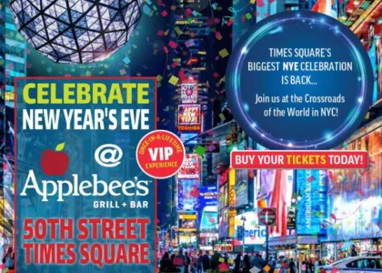 new years eve at applebee's 50th street times square