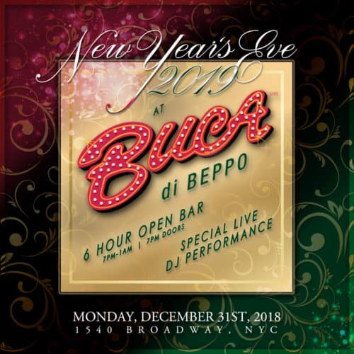 New Years Eve Buca Di Beppo