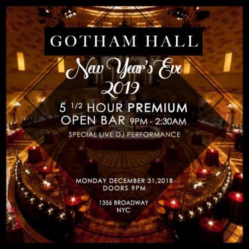 New Years Eve at Gotham Hall