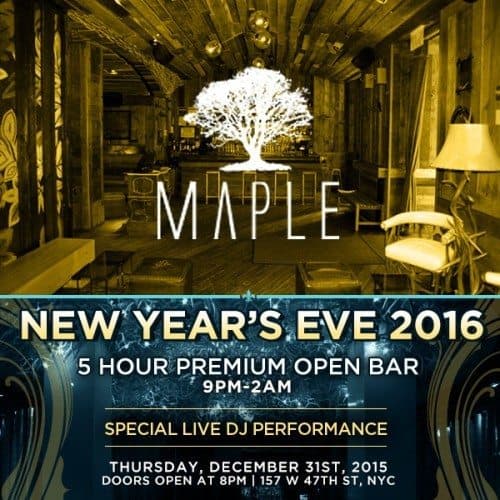 New Years Eve at Maple