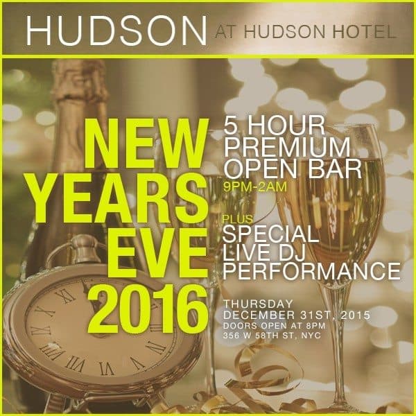 Hudson Hotel New Year’s Eve