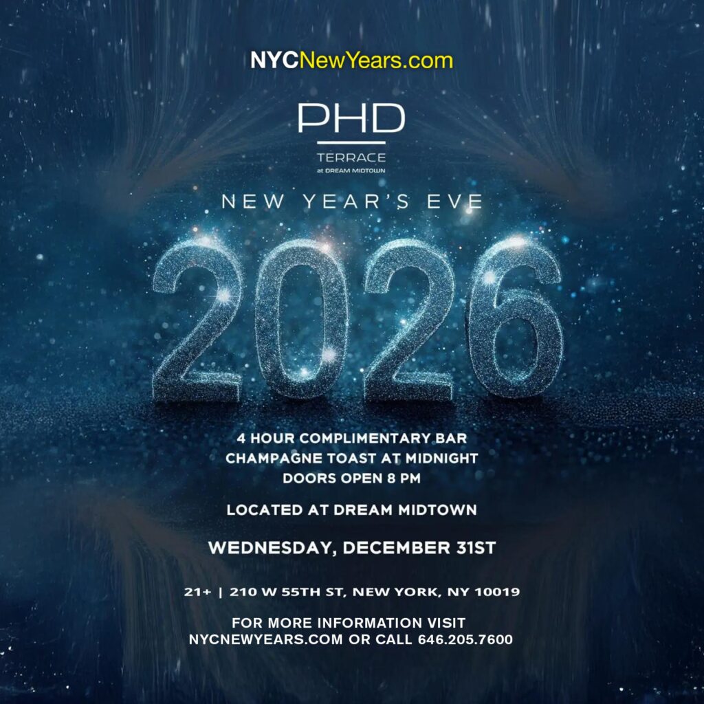 2026 PHD Terrace Midtown New Years Eve rooftop
