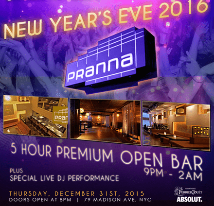 New Years Eve at Pranna