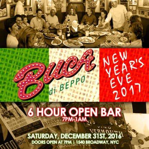 New Years Eve at Buca di Beppo
