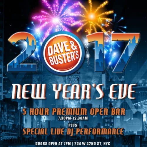 New Years Eve at Dave and Busters