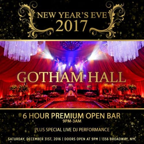 New Years Eve at Gotham Hall