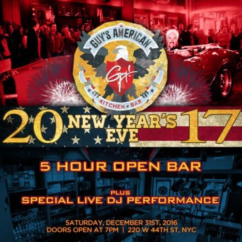 New Years Eve at Guys American Kitchen