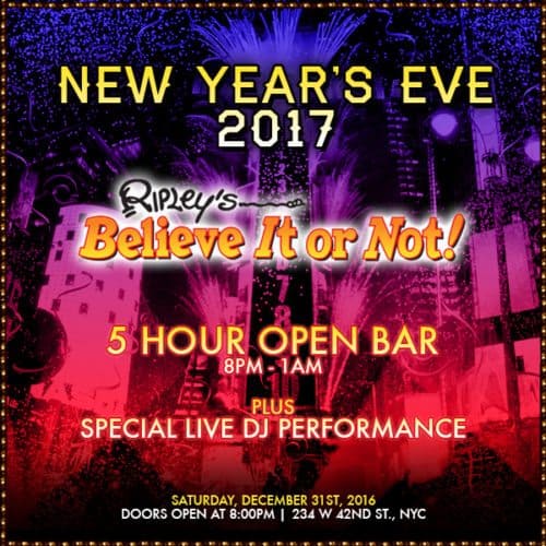 New Years Eve at Ripleys