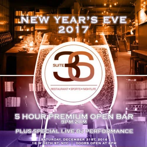 New Years Eve at Suite 36