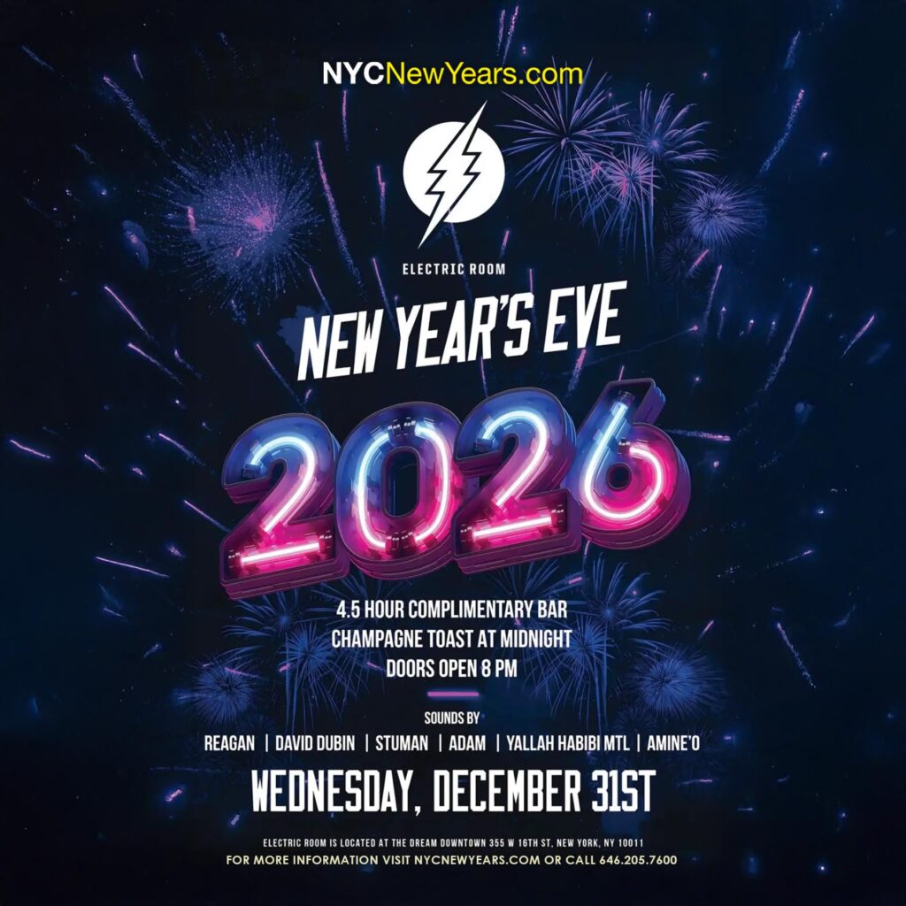 2026 Electric Room New Years eve Party
