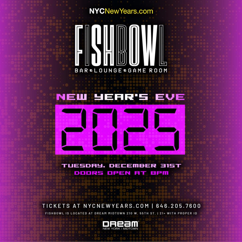 new years eve 2025 at fishbowl nyc