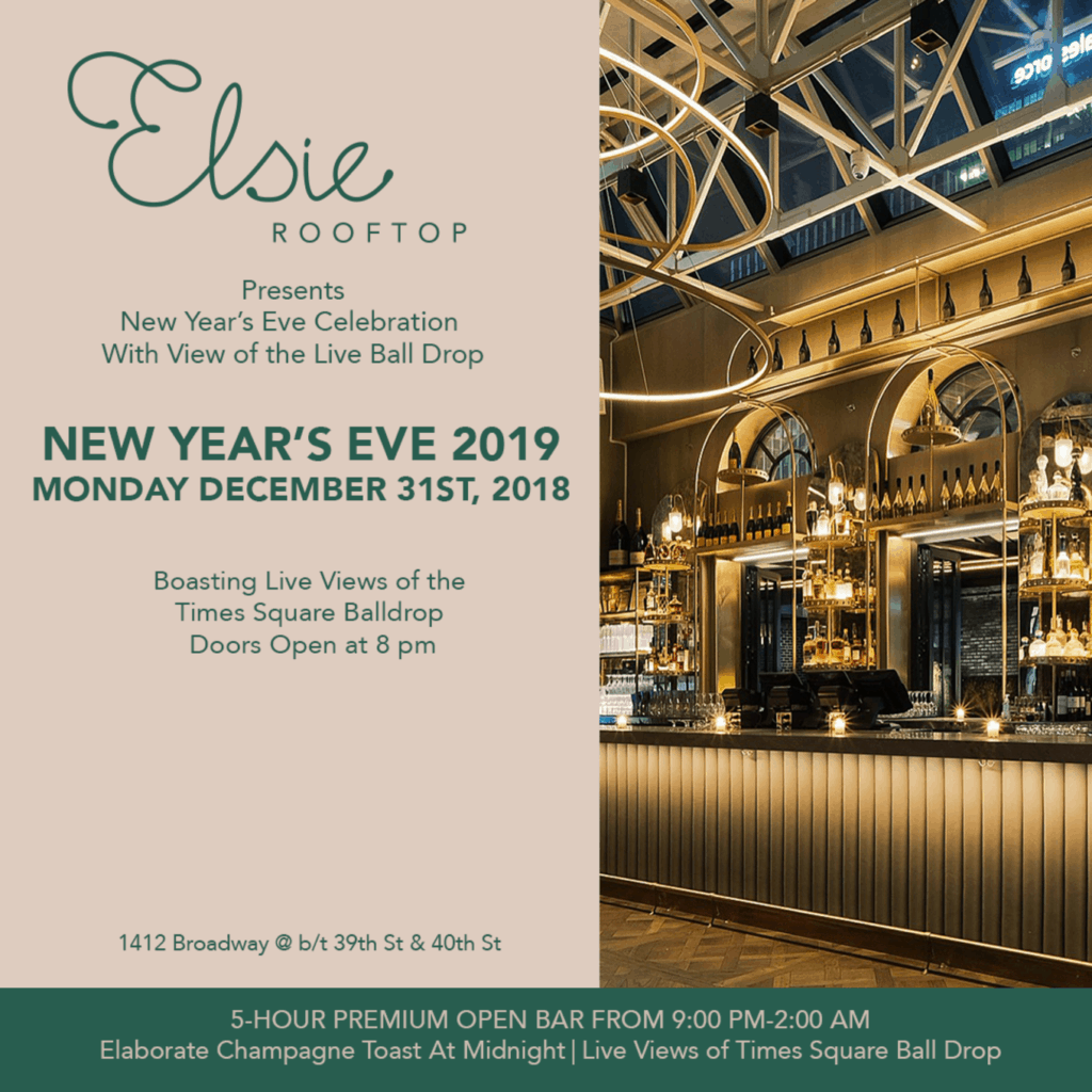 New Years Eve at Elsie Rooftop