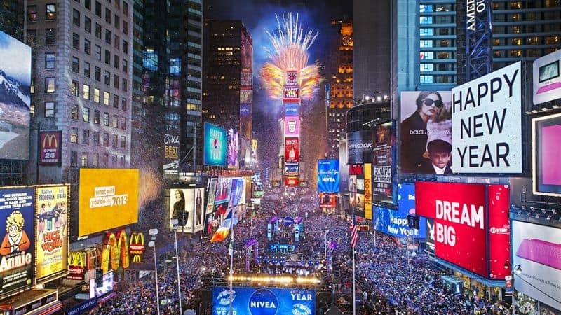 2023 New Years Eve in New York City Times Square Parties