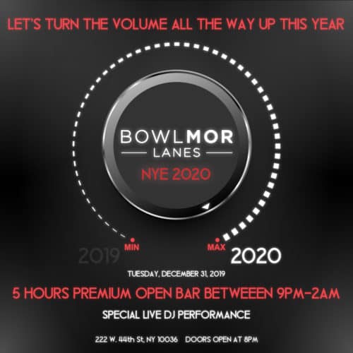 Bowlmor Lanes Times Square New Years Eve