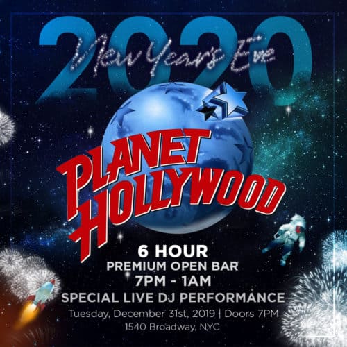 Planet Hollywood Times Square New Years Eve