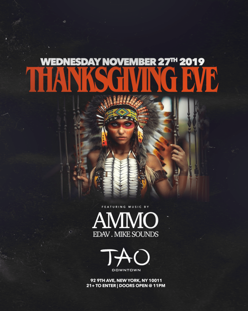 thanksgiving eve at tao downtown