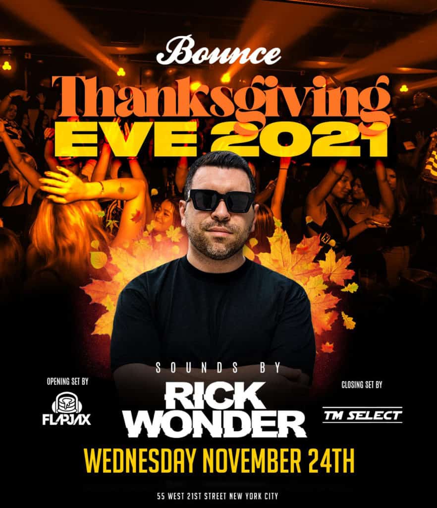 thanksgiving eve 
2021 at bounce sporting club and lounge