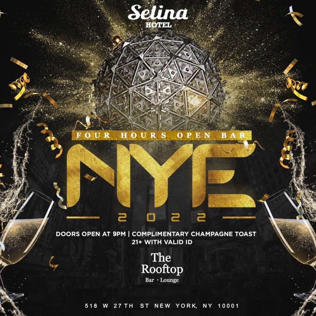 New Year's Eve 2022 at Selina Hotel Rooftop in Chelsea NYC