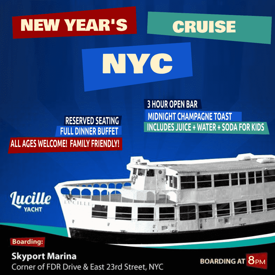 New Year's Eve aboard Lucille Yacht NYC