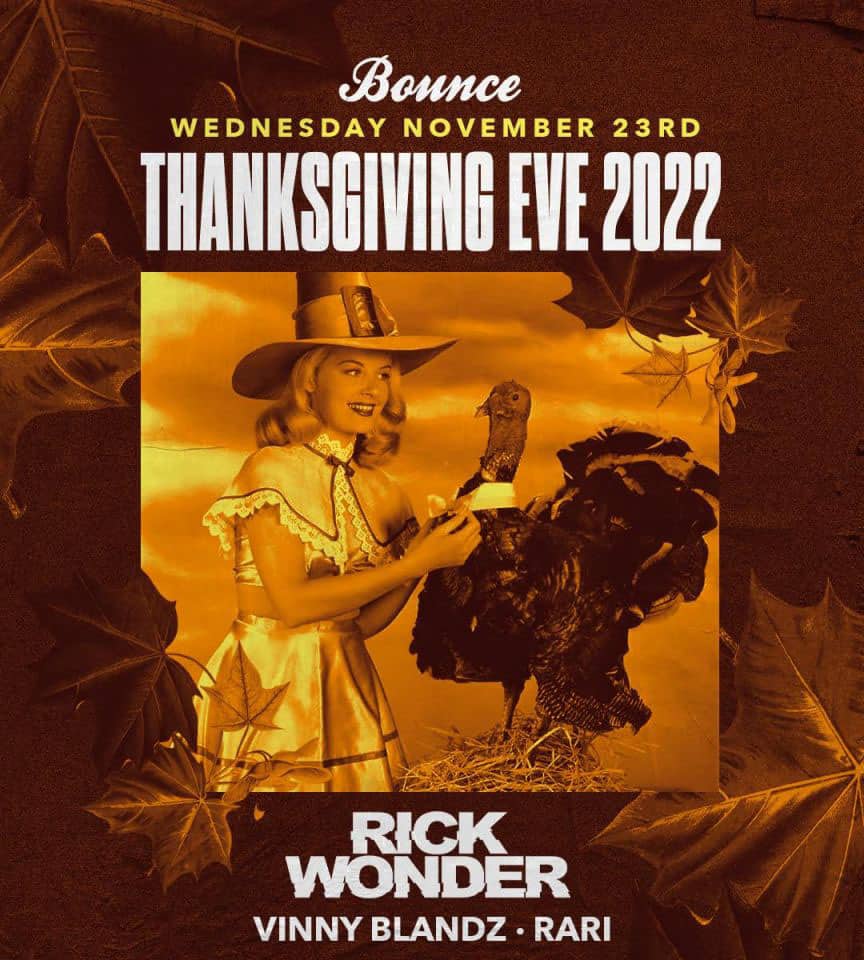 2022 thanksgiving eve party at bounce sporting club in nyc