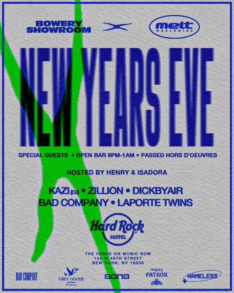new years eve at hard rock hotel times square w/ bowery showroom