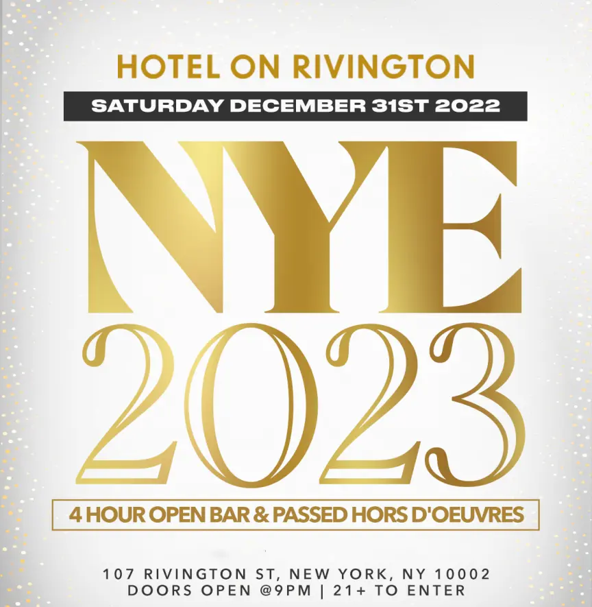 2024 New Year S Eve Party At Hotel On Rivington In LES New York City   Hotel On Rivington Nyc New Years Eve.webp