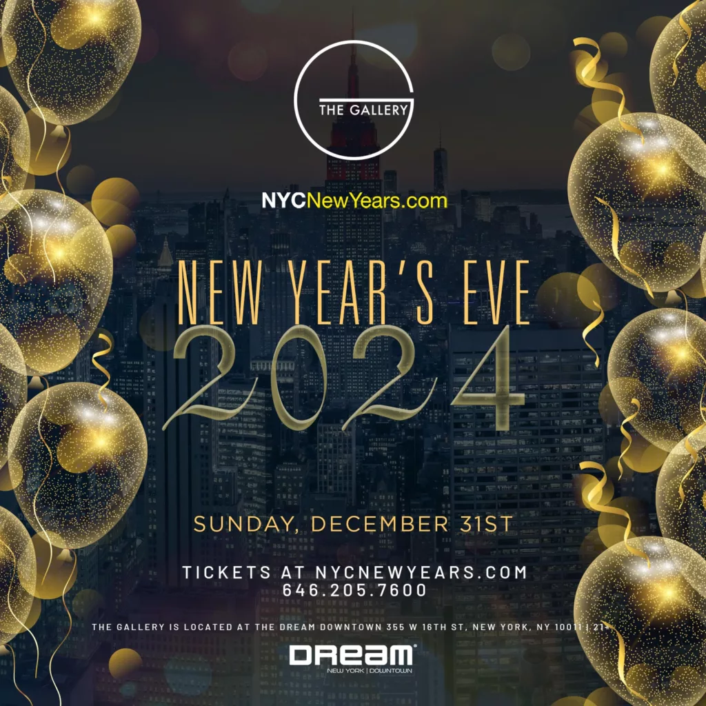 New Years Eve at The Gallery at Dream Hotel Downtown