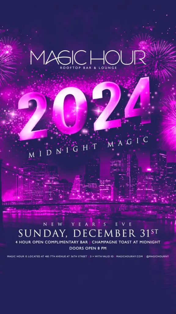 New Years Eve at Moxy Magic Hour
