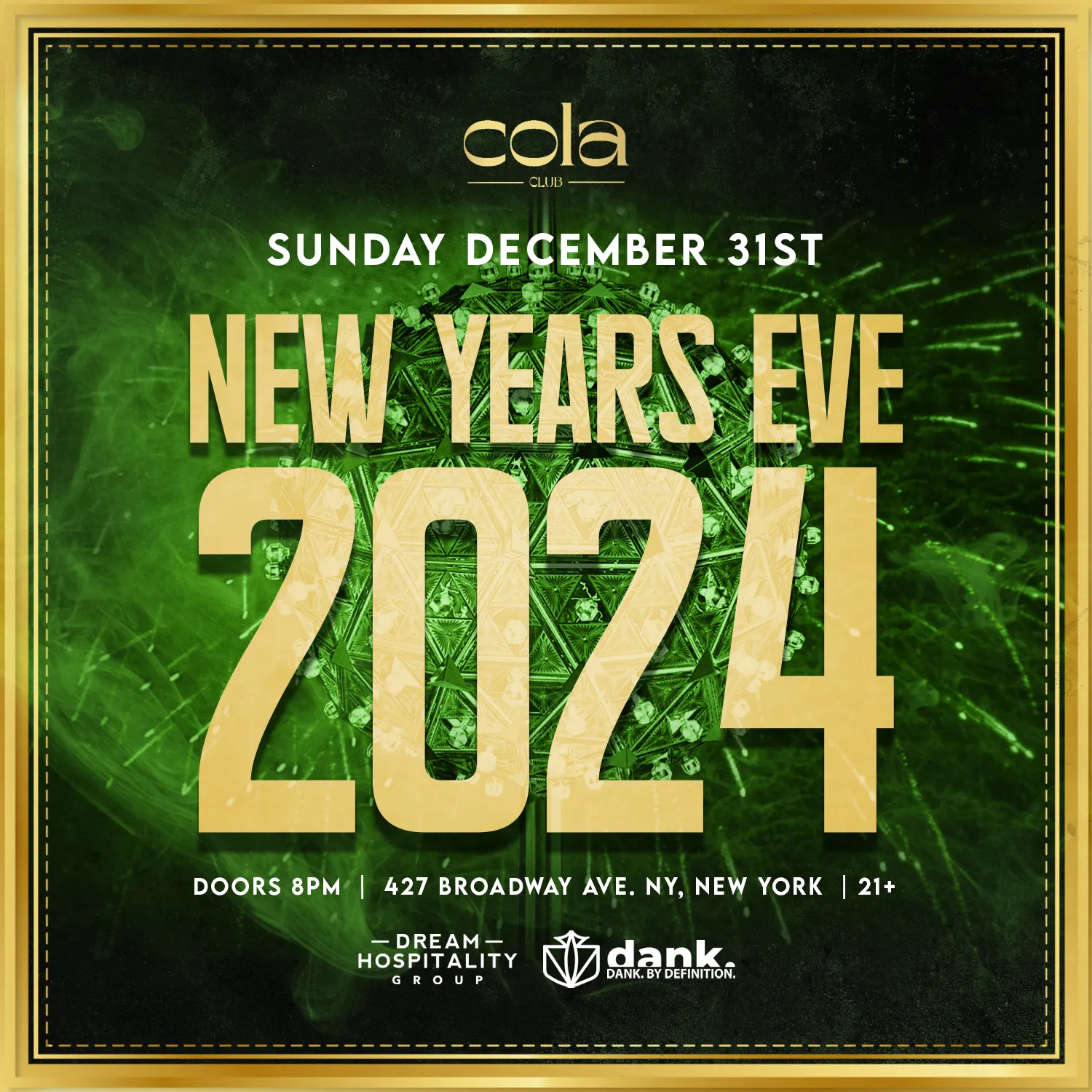 2024 New Year’s Eve at Cola Club NY