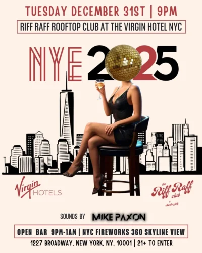 RIFF RAFF ROOFTOP New Years Eve
